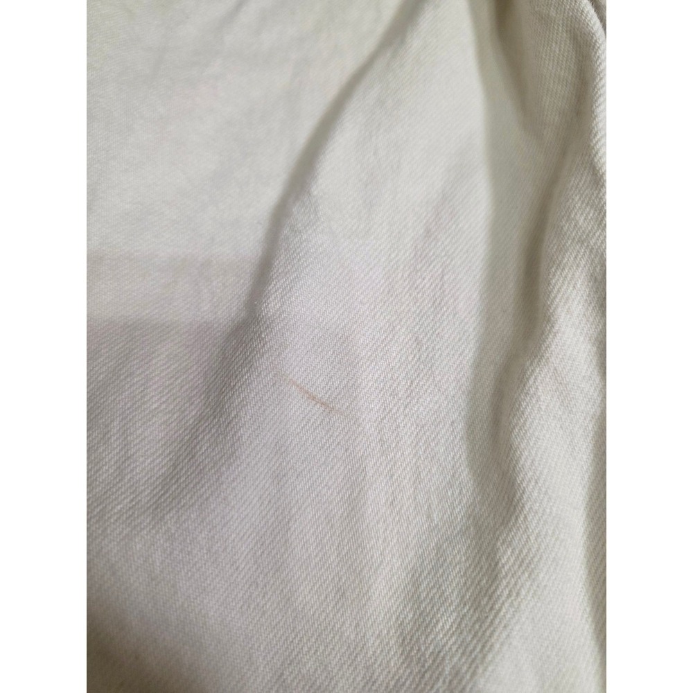 We The Free Free People Wide Leg Jeans Cream Off White Contrast Stitch Size 25 - Picture 11 of 12